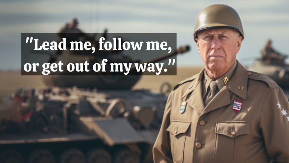 George Patton Quote Lead Me Follow Me Or Get Out Of My Way