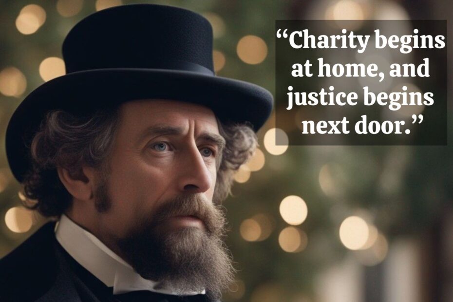 Charity begins at home, and justice begins next door.