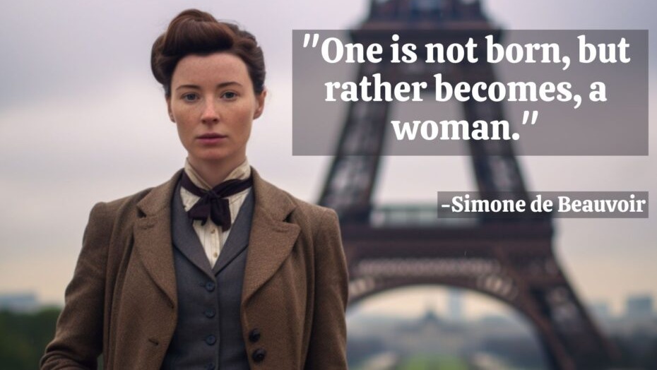 Simone de Beauvoir Quote One is not born but rather becomes a woman