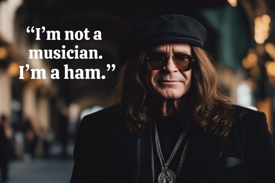 Ozzy Osbourne - People think I'm crazy, but I'm in demand.