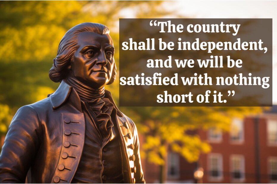 “The country shall be independent, and we will be satisfied with nothing short of it.”