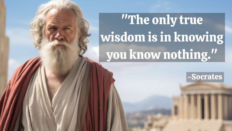 Socrates Quote The Only True Wisdom Is In Knowing You Know Nothing