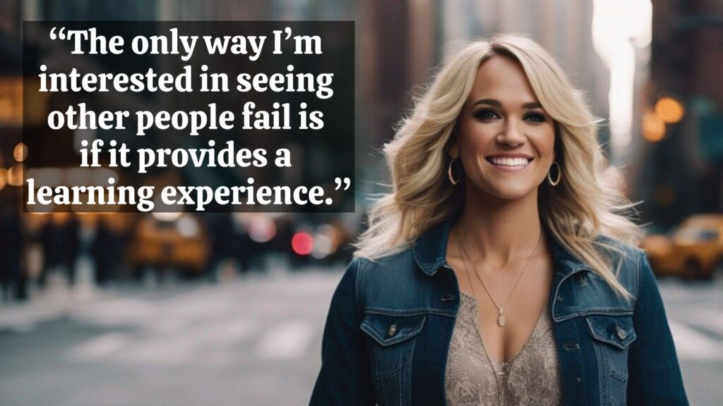 “The only way I’m 
interested in seeing 
other people fail is 
if it provides a 
learning experience.”